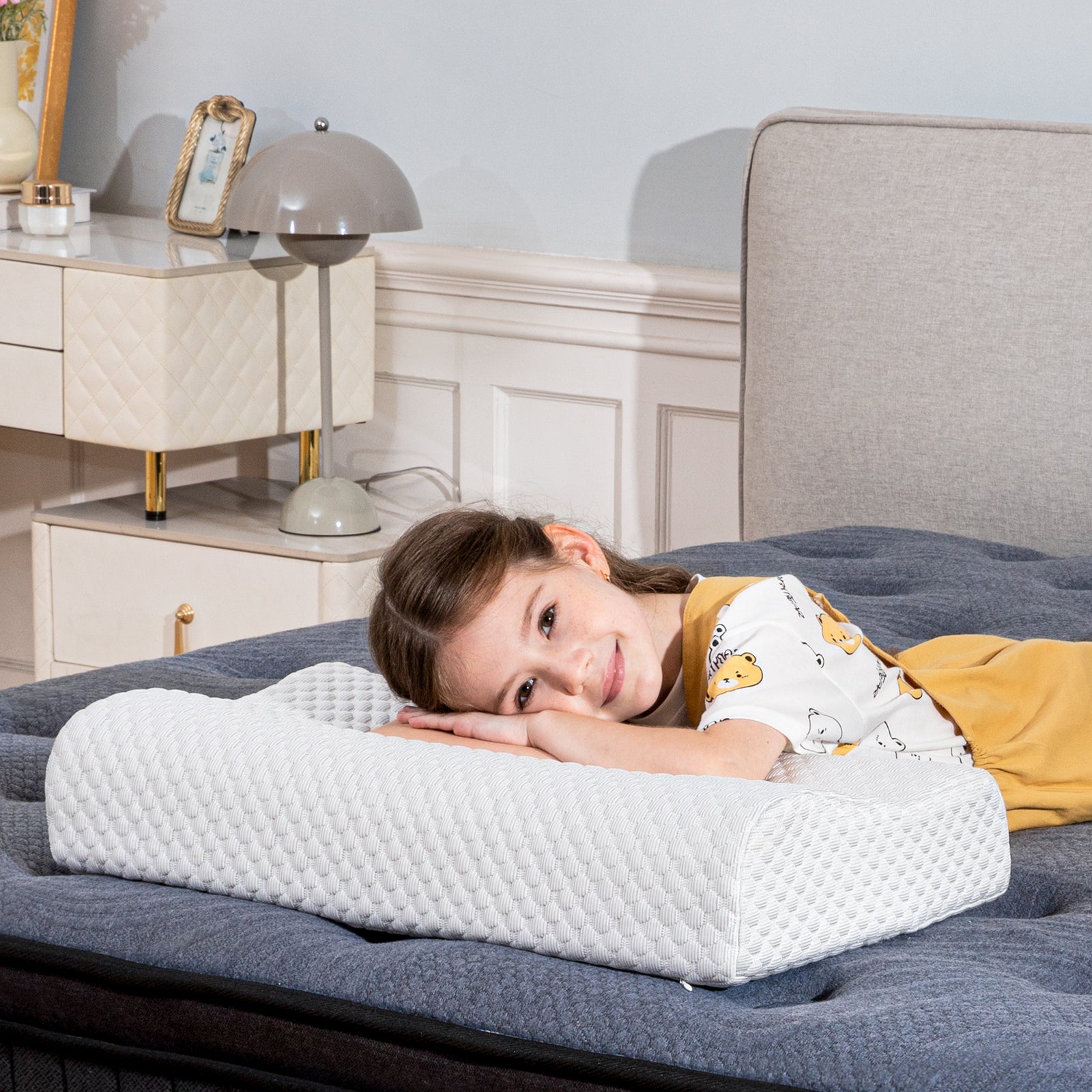 Memory Foam Pillow - Ergonomic Orthopedic Pillow for Neck & Shoulder Pain Relief