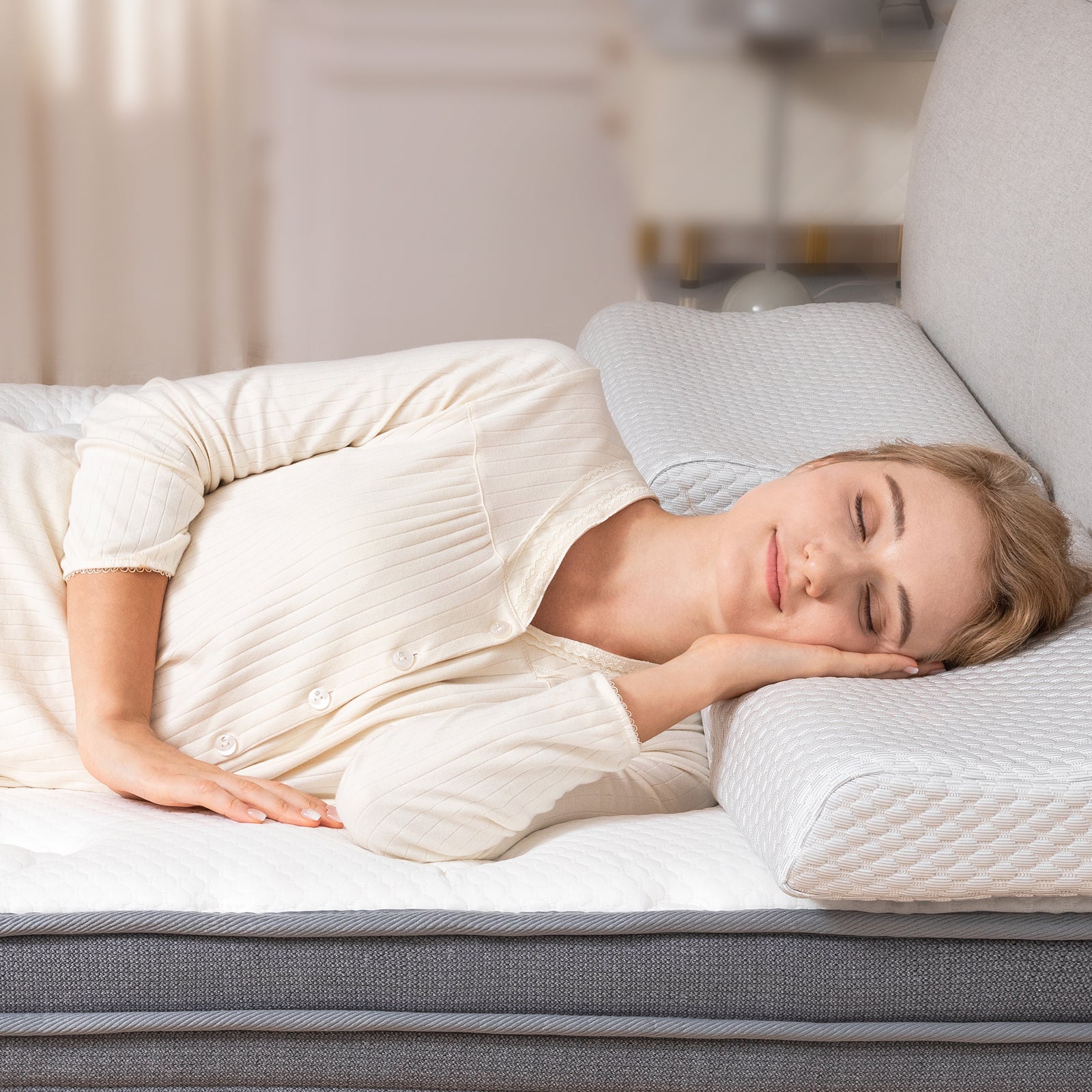 Memory Foam Pillow - Ergonomic Orthopedic Pillow for Neck & Shoulder Pain Relief
